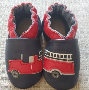 Robeez Firetruck shoes (0-6mo, NWOT)
